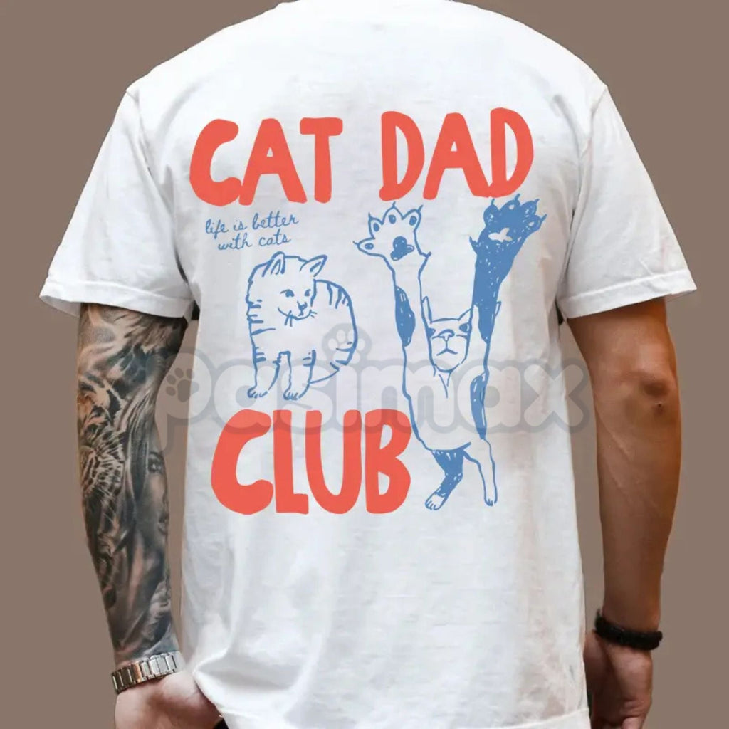 cat dad club tee