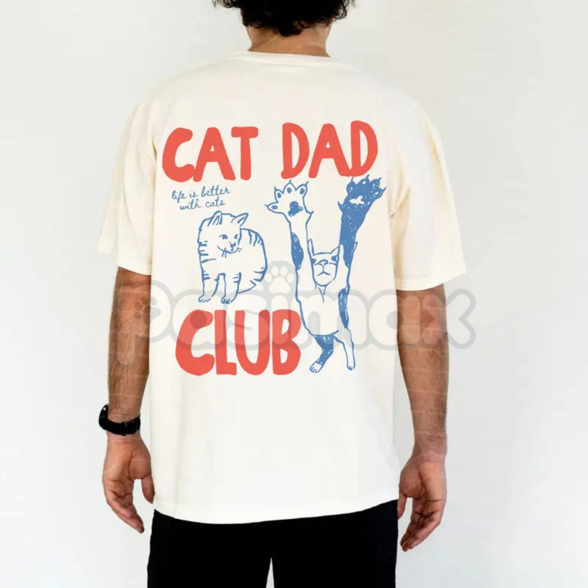 cat dad club tee