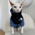 the cat face fleece jacket
