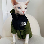 the cat face fleece jacket