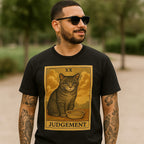 judgement cat t-shirt