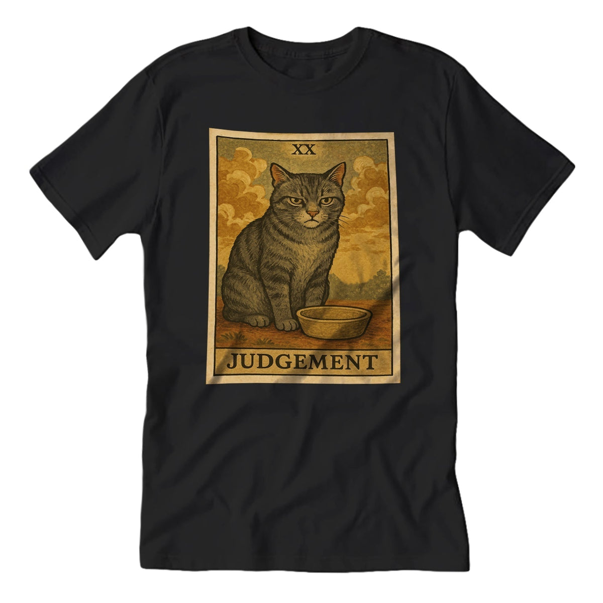 judgement cat t-shirt