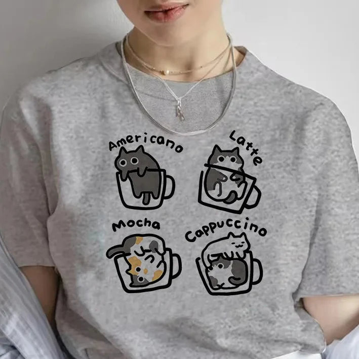 coffee & cats t-shirt