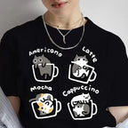 coffee & cats t-shirt