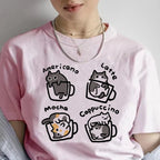 coffee & cats t-shirt
