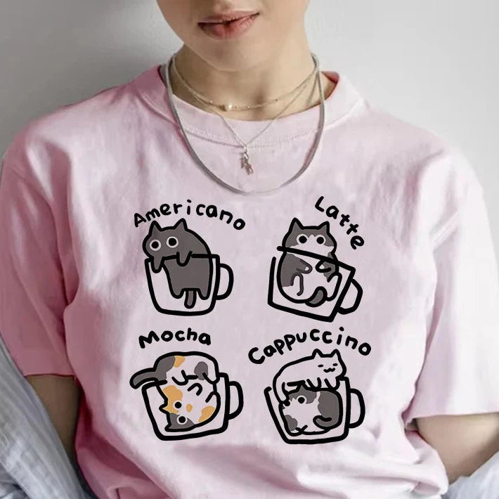 coffee & cats t-shirt