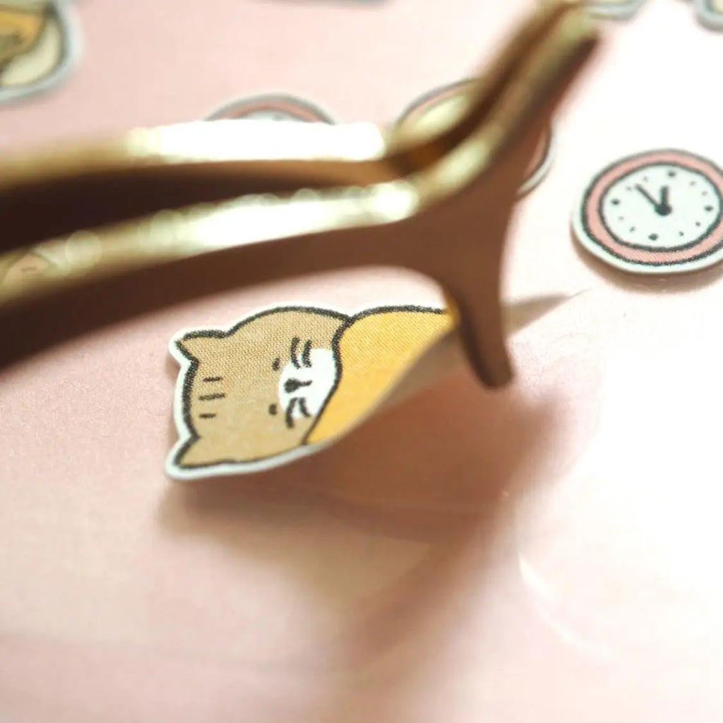 cat daily life paper sticker set