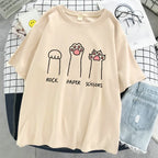 rock paper paws t-shirt