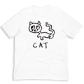 extremely well-drawn cat t-shirt