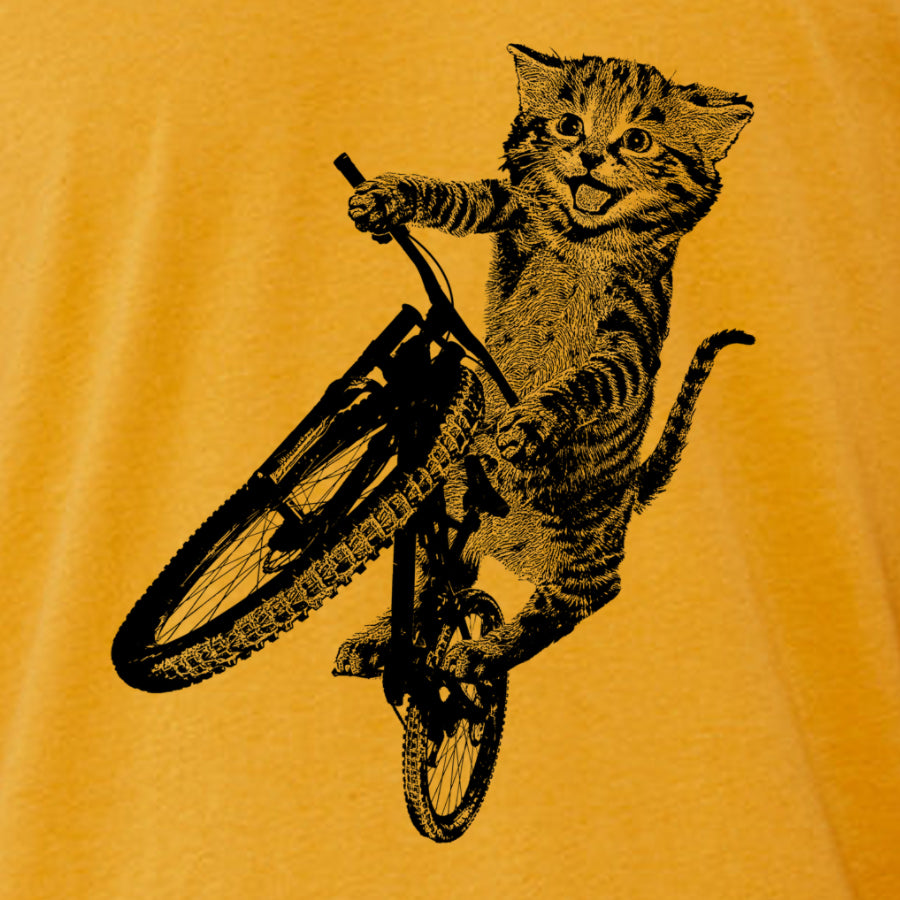 biker cat t-shirt
