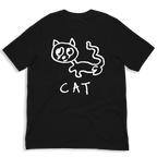 extremely well-drawn cat t-shirt