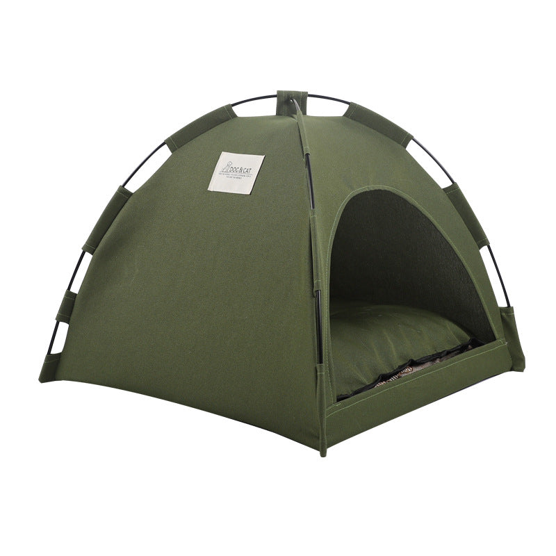 cat canvas tent bed