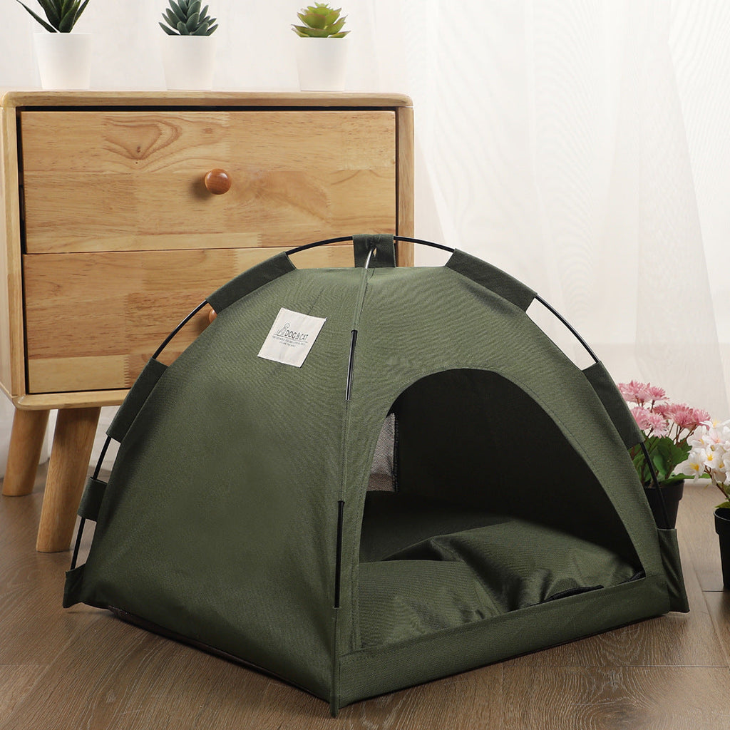 cat canvas tent bed
