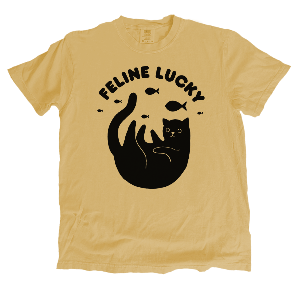 feline lucky t-shirt