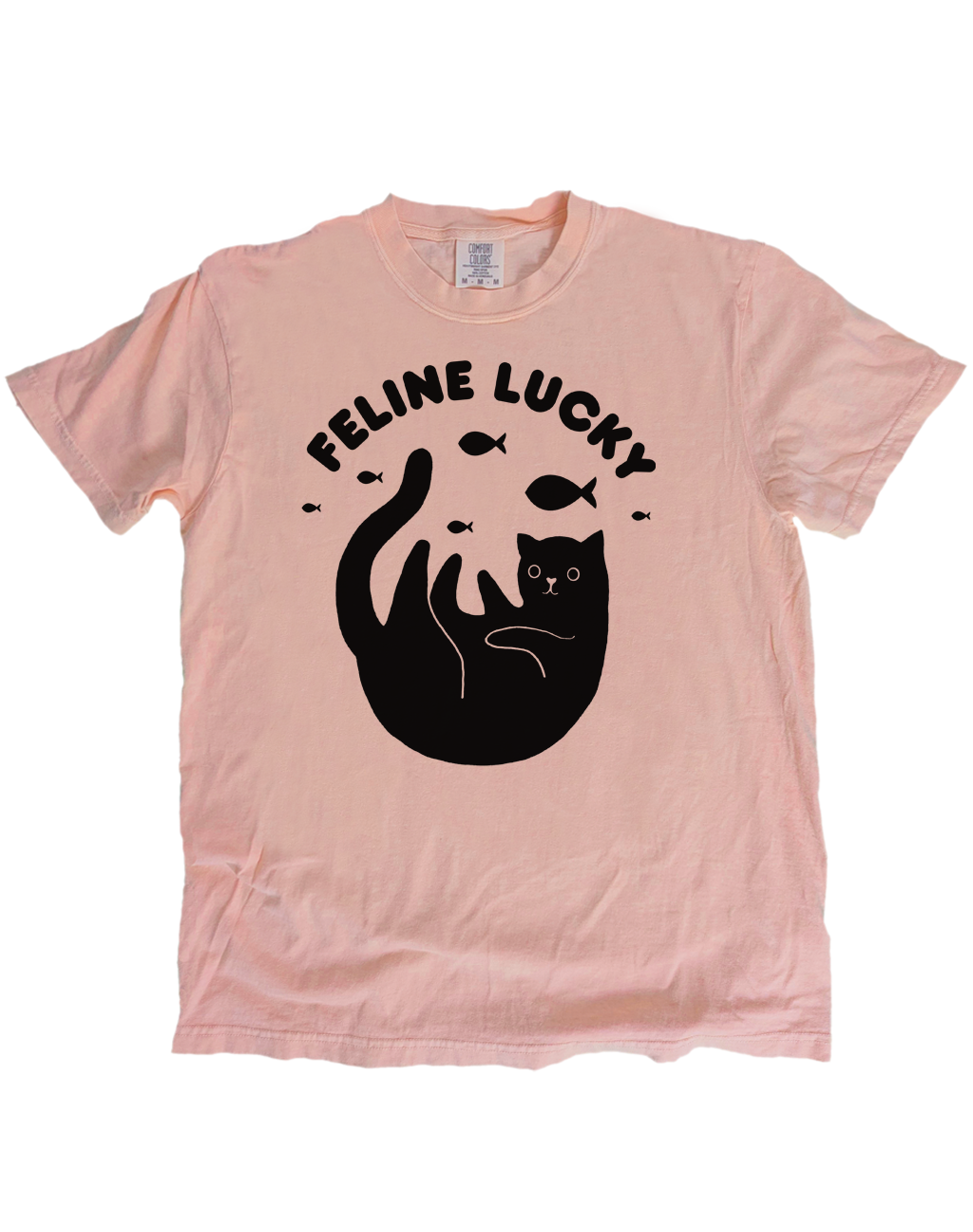 feline lucky t-shirt