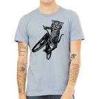 biker cat t-shirt