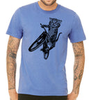 biker cat t-shirt