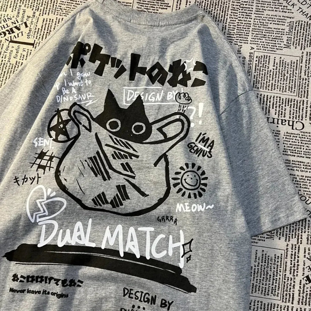 cat in the bag t-shirt