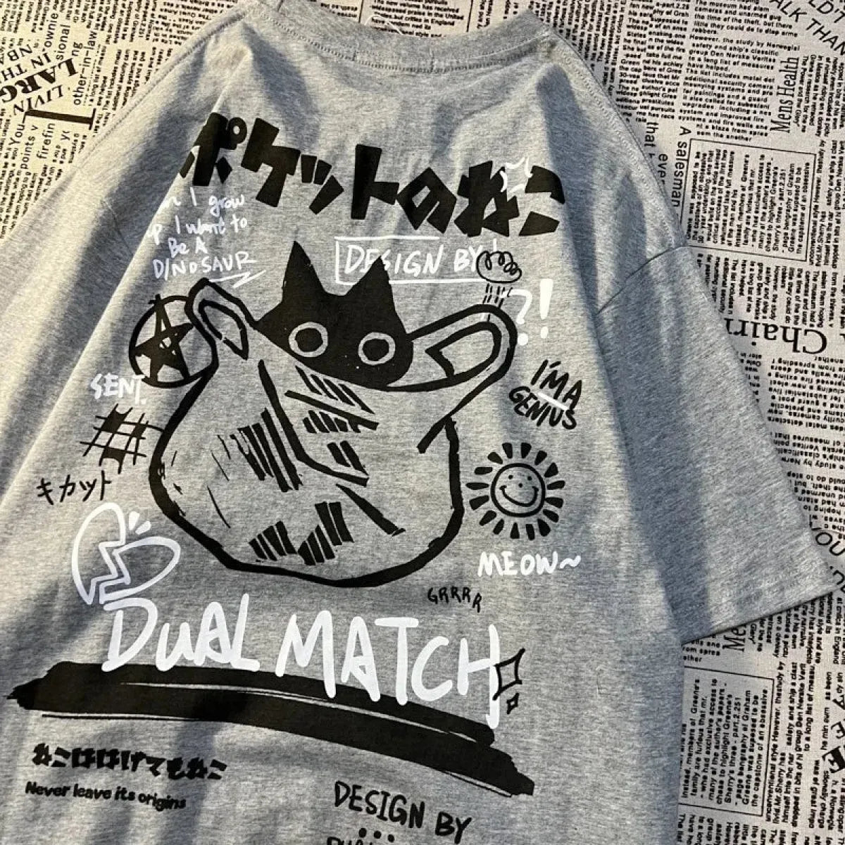 cat in the bag t-shirt