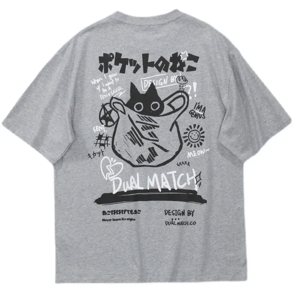 cat in the bag t-shirt
